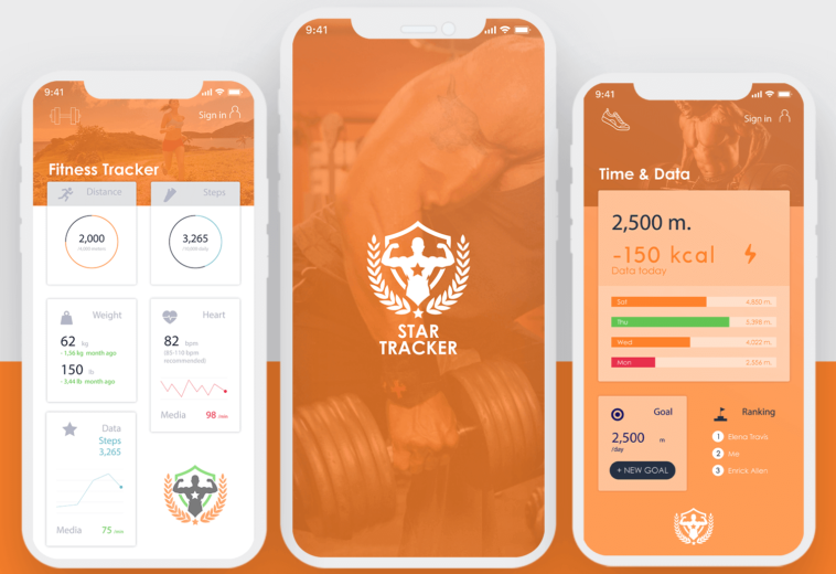 UI Design for Fitness Tracking App