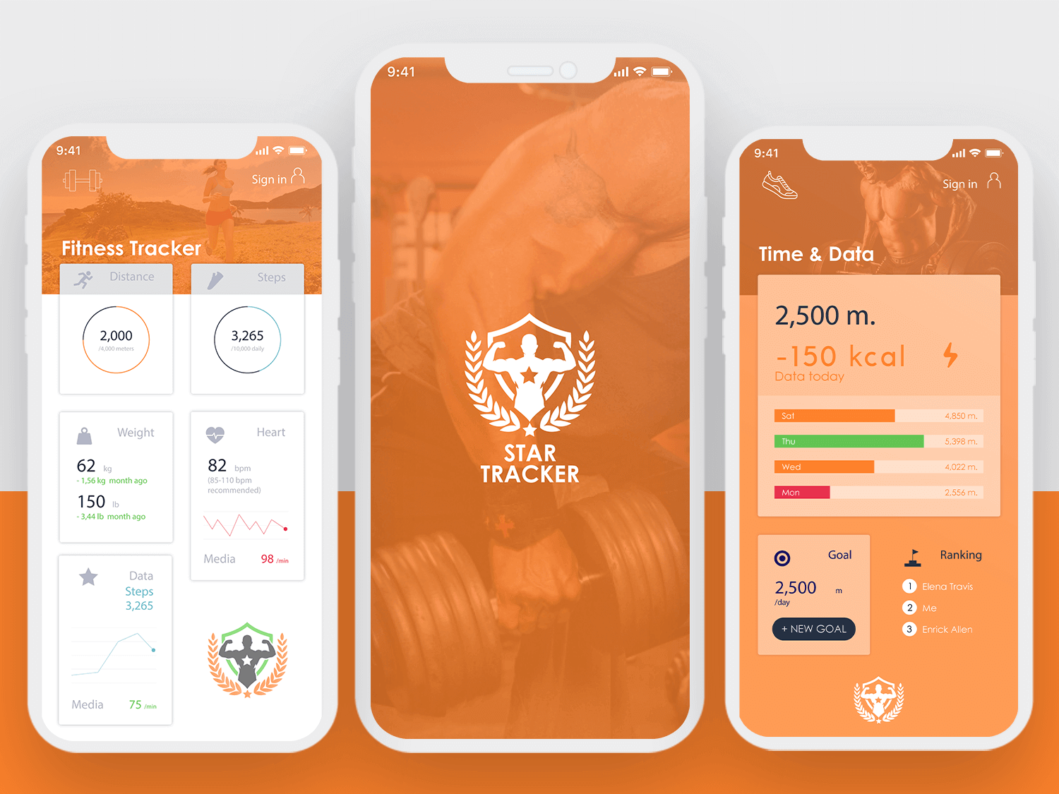 UI Design for Fitness Tracking App