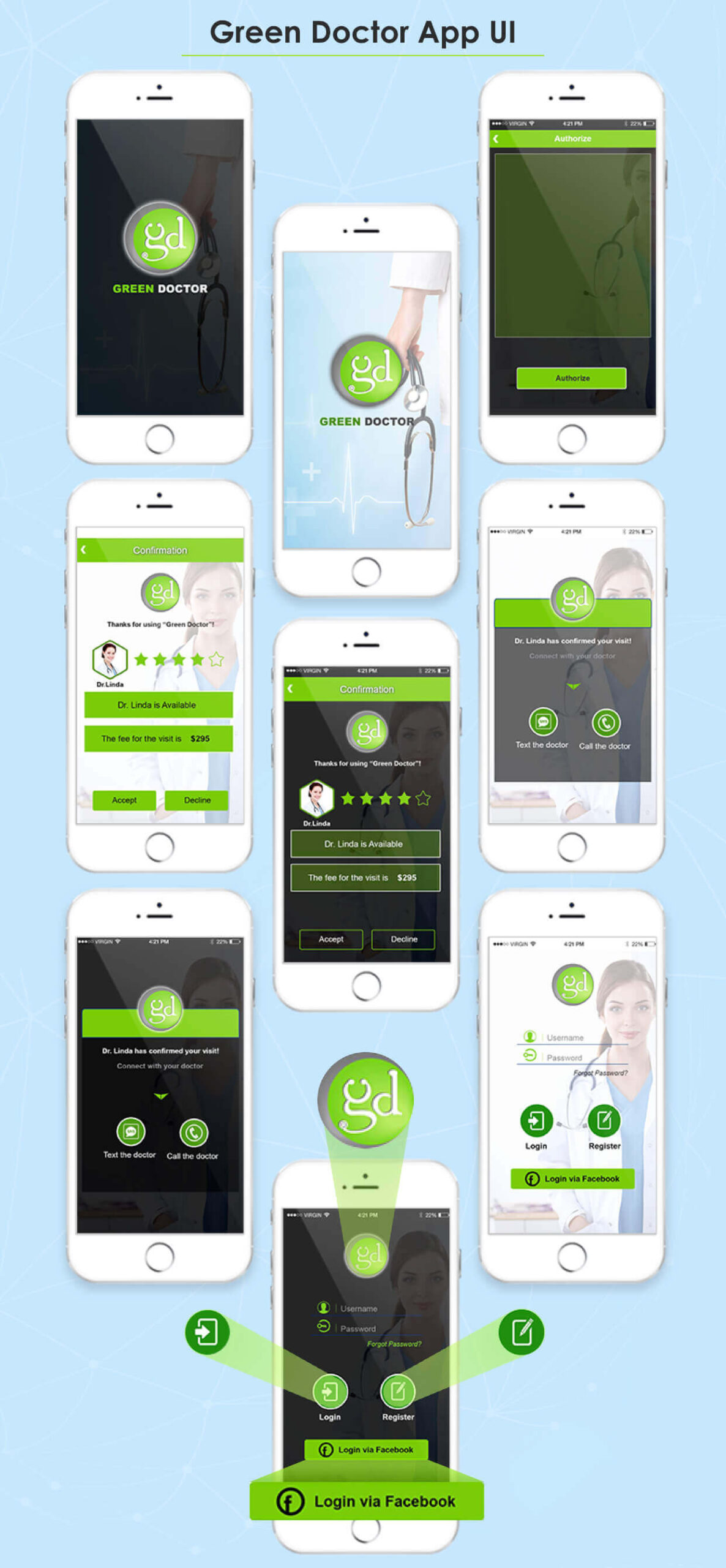 UI-UX Design for Doctor App