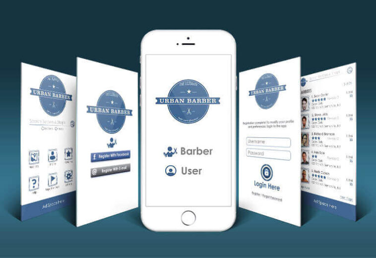 UI Design for Barber Shop App