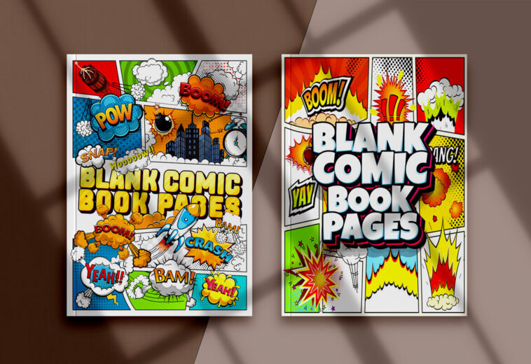 Blank Comic Book Cover Design for KDP
