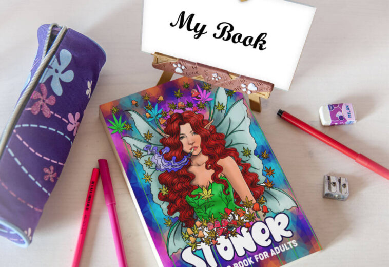 Stoner Coloring Book Cover Design