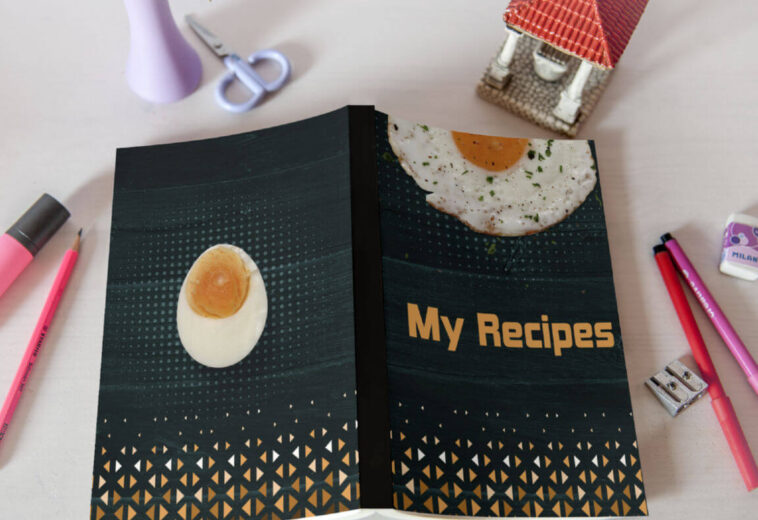 Blank Recipe Book Cover Design for KDP