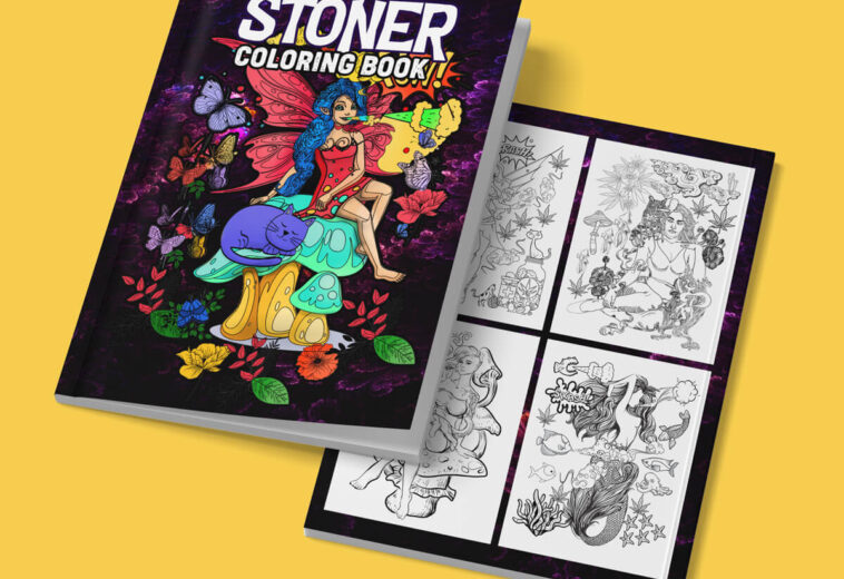 Stoner Coloring Book Cover Design