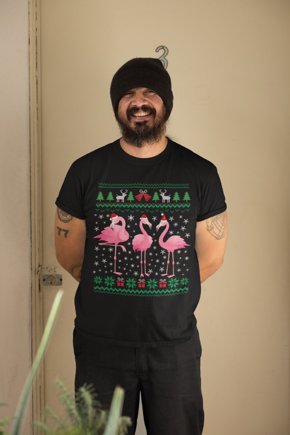Christmas with Flamingo Niche