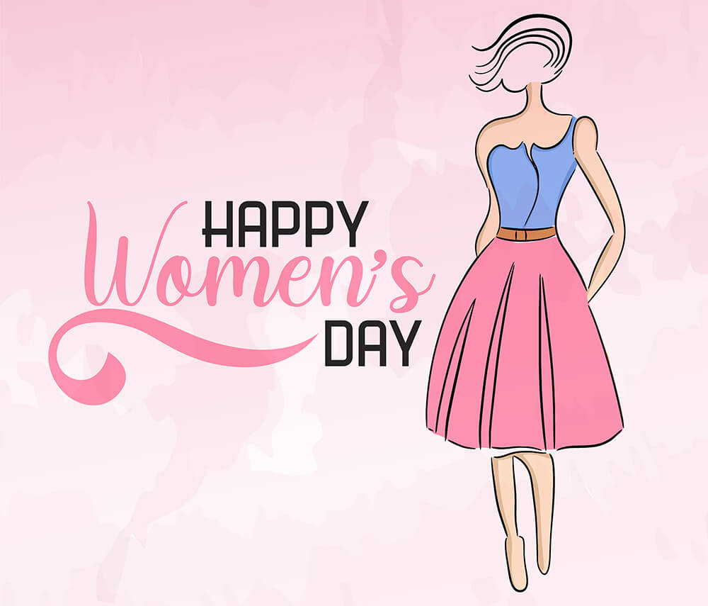 Happy Women’s Day Banner Illustration