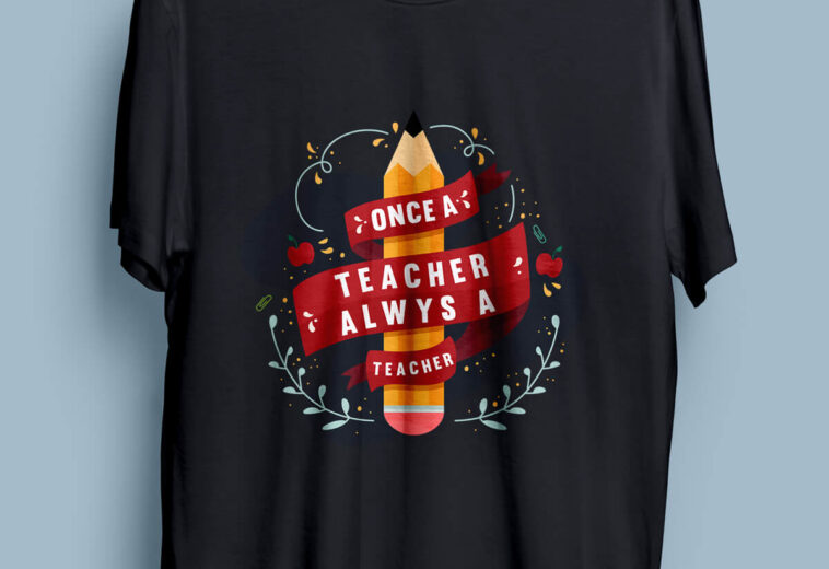T-Shirt Design for Teacher Niche